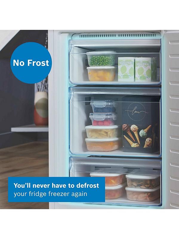Bosch Series 2 KGN34NWEAG 60cm Wide, No Frost, 50/50 Fridge Freezer - White - Image 4